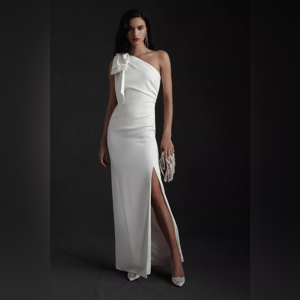 ML Monique Lhuillier x BHLDN Lionel Dress in Ivory